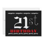 21st SURPRISE Birthday Party Invitation Template