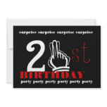 21st SURPRISE Birthday Party Invitation Template