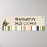22.5"x7.5" Personalised Banner Laguna Beach Turtle Print