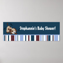22.5"x7.5" Personalised Banner Lil League Puppy Poster