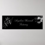 22.5"x7.5" Personalised Banner Mis XV Silver