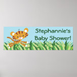 22.5"x7.5" Personalised Banner Rain-forest Jungle Print
