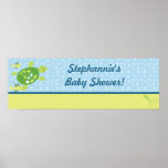 22.5"x7.5" Personalised Banner Turtle Reef Ocean Poster