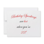 22 Birthday Spanking Custom Announcement