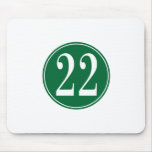 #22 Green Circle Mouse Pad