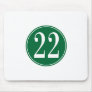 #22 Green Circle Mouse Pad