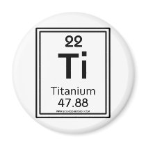 22 Titanium Refrigerator Magnet