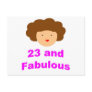23 and Fabulous! Postcards