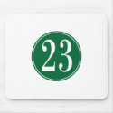 #23 Green Circle mousepads