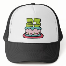 23 Year Old Birthday Cake Mesh Hats