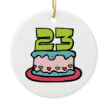 23 Year Old Birthday Cake Ornaments