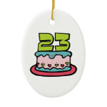 23 Year Old Birthday Cake Ornaments
