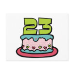 23 Year Old Birthday Cake postcards