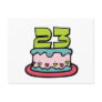 23 Year Old Birthday Cake Postcard