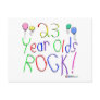 23 Year Olds Rock ! Post Card