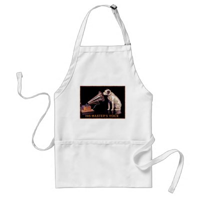 23c  His Master's Voice Aprons by VintagePets