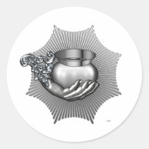 23rd Degree: Knight of Valour Round Stickers
