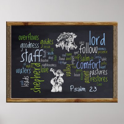 23rd Psalm Chalkboard 1 by word_clouds