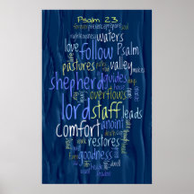 23rd Psalm Flowing Water Print