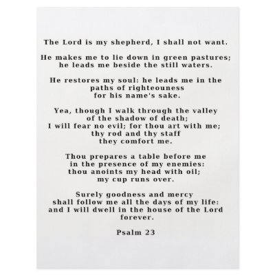 23rd Psalm by marylouroche