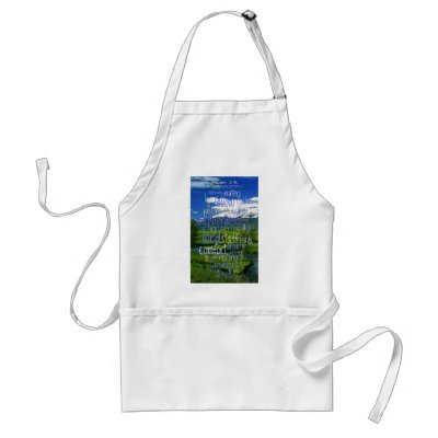 23rd Psalm Valley View Apron by word_clouds