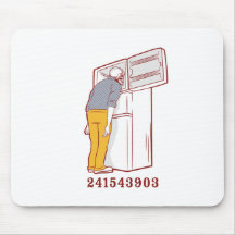 241543903 head freezer humourous tshirt mousepad