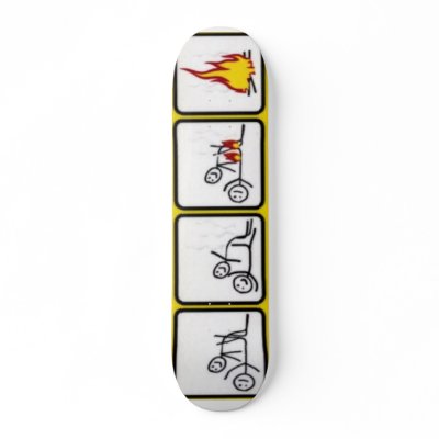 24734DG~David-and-Goliath-Stick-People-Posters Skate Board by bimsrager12