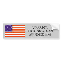 248, U.S ARMY, KICKING AFGAN ASS SINCE 2001 BUMPER STICKERS