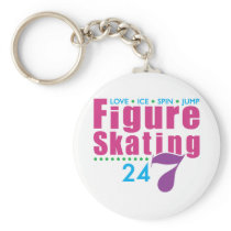 24/7 Figure Skating Keychains