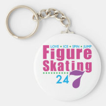 24/7 Figure Skating Keychains