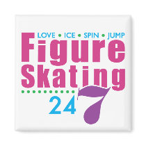 24/7 Figure Skating Fridge Magnets