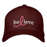 ($24.95) Believe Breast Cancer Ribbon Hat