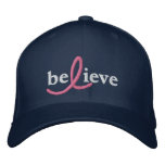 ($24.95) Believe Breast Cancer Ribbon Hat