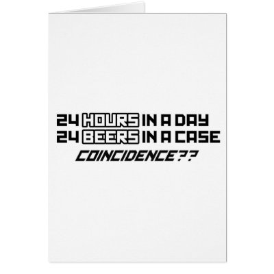 24 Beers In A Case - Funny Humour Comedy alcohol by CarbonClothing
