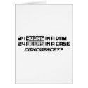 24 Beers In A Case - Funny Humour Comedy alcohol cards