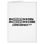 24 Beers In A Case - Funny Humour Comedy alcohol cards