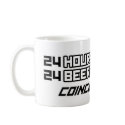24 Beers In A Case - Funny Humour Comedy alcohol mugs