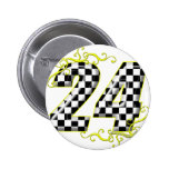 24 checkers flag number yellow pin