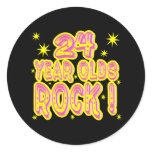 24 Year Olds Rock! (Pink) Sticker