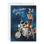 24th Birthday party Invitation
