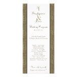 25 4x9 Wedding Program Bamboo Bliss Full Colour Rack Card