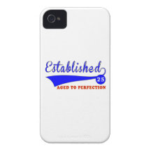 25 Birthday Aged To Perfection iPhone 4 Cases