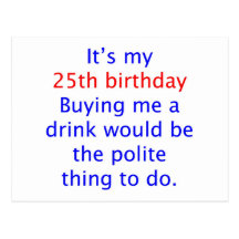25 buy me a drink post cards