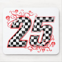 25 checkers flag number mousemats