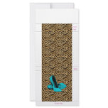 25 High Heel Leopard Mint Matchbook Cover Rack Car