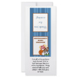 25 Lollipop Topper All Star Blue Rack Card Design