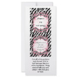 25 Lollipop Topper Girly Butterfly Zebra Print rack cards