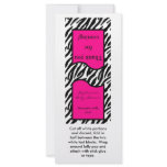 25 Lollipop Topper Hot Pink Zebra Print