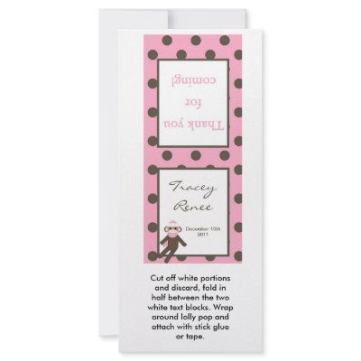 25 Lollipop Topper Pink Sock Monkey by AnnLeeDesigns