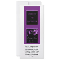 25 Lollipop Topper Sweet 16 Purple Lilac Black